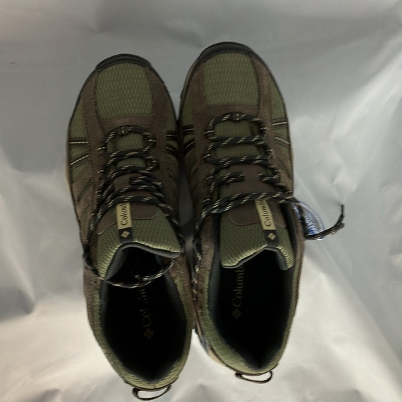 Brand New Columbia Out dry Breathable Waterproof hiking shoes Green and Brown - Picture 7 of 8